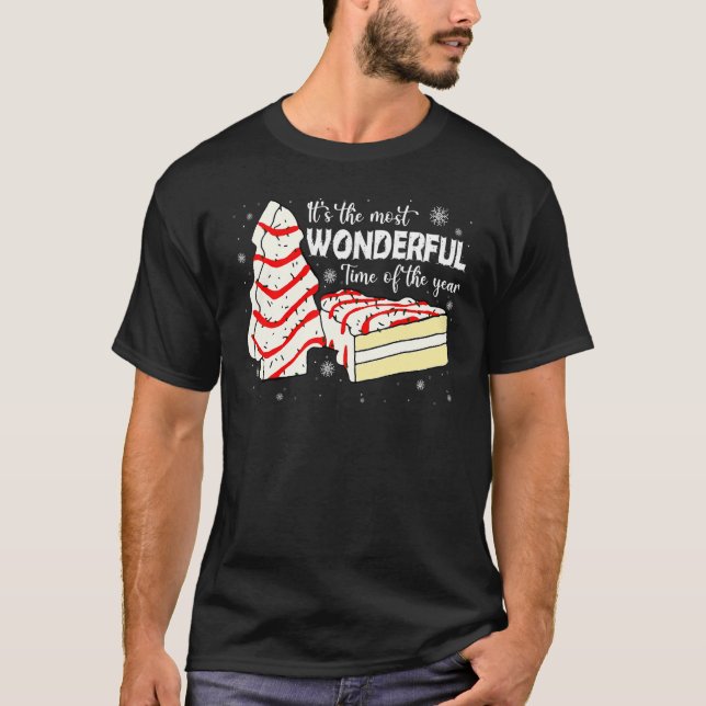 The Most Wonderful Christmas Snack Cake Time Of Th T-Shirt (Front)