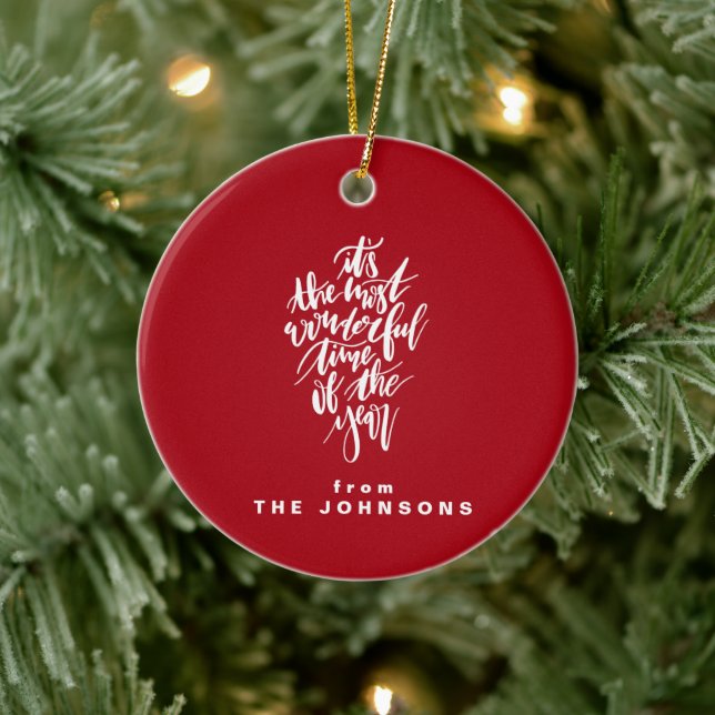 the most wonderful time of the year... ceramic tree decoration (Tree)