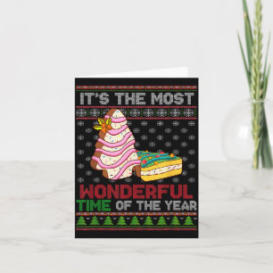 The Most Wonderful Time Of The Year Christmas Tree Card