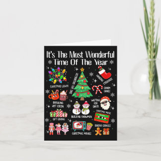 The most wonderful time of the year christmas xmas card