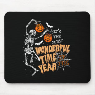 The Most Wonderful Time Of The Year Dance Skeleton Mouse Mat