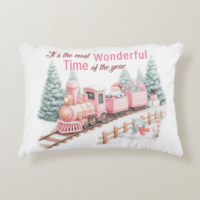 the Most Wonderful Time of the Year Decorative Cushion (Front)