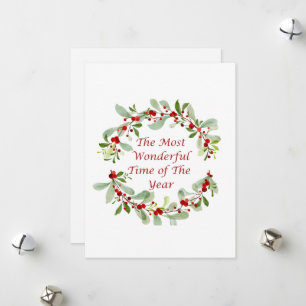 The Most Wonderful Time of the Year on a  Holiday Card