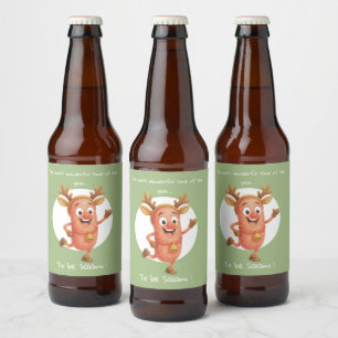 The most wonderful time of the year...to be Salami Beer Bottle Label