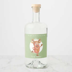 The most wonderful time of the year...to be Salami Liquor Bottle Label