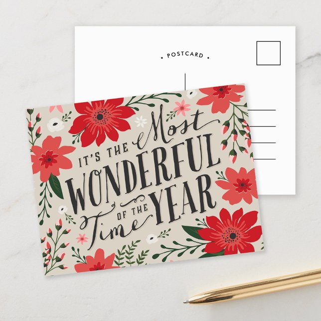 The Most Wonderful Time of Year Holiday Floral (Creator Uploaded)