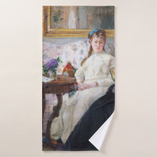 The Mother and Sister of the Artist, Berthe Moriso Bath Towel