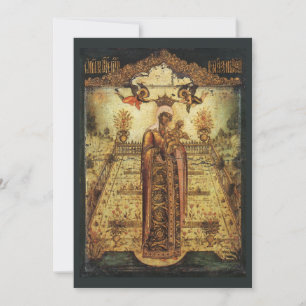 The Mother of God "The Enclosed Garden" Invitation