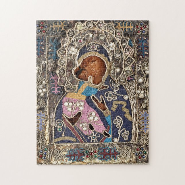 The Mother of God Vladimirskaya Orthodox Icon Jigsaw Puzzle (Vertical)