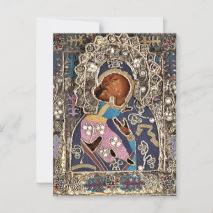 The Mother of God Vladimirskaya Orthodox Icon      Postcard