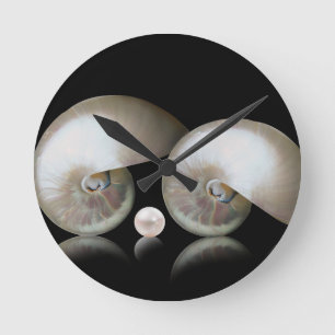 The Mother of Pearl Round Clock
