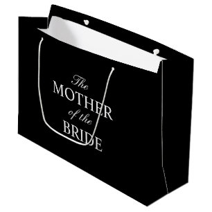The Mother of the Bride Black White Gift Bag