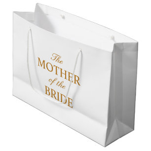 The Mother of the Bride Gold White Gift Bag