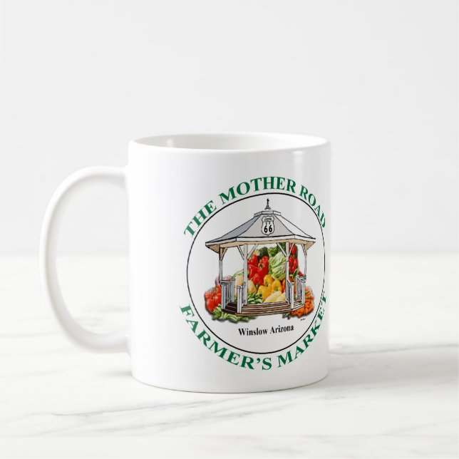 THE MOTHER ROAD FARMER'S MARKET Classic Mug, 11 oz Coffee Mug (Left)
