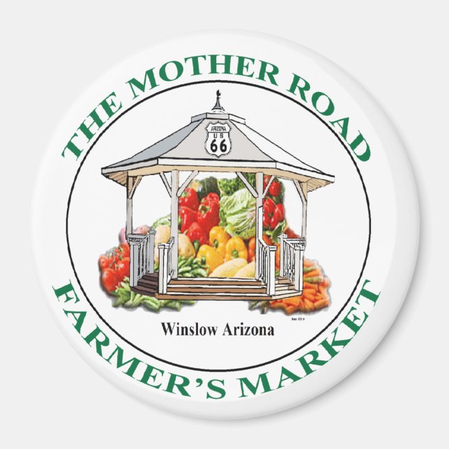 THE MOTHER ROAD FARMER'S MARKET MAGNET (Front)