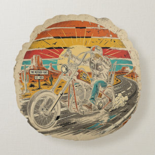The Mother Road Round Cushion