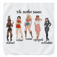 The Mother Sauces Pin Up Bandanna