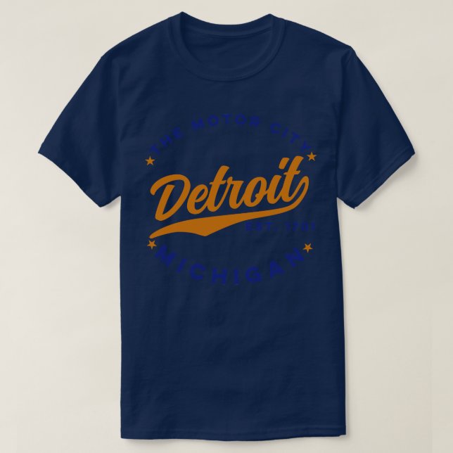The Motor City Detroit T-Shirt (Design Front)
