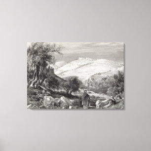 The Mount of Olives, from Mount Zion Canvas Print