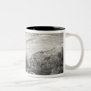 The Mount of Olives, from Mount Zion Two-Tone Coffee Mug