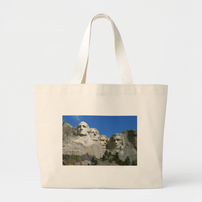 The Mount Rushmore Presidential Monument Large Tote Bag (Front)