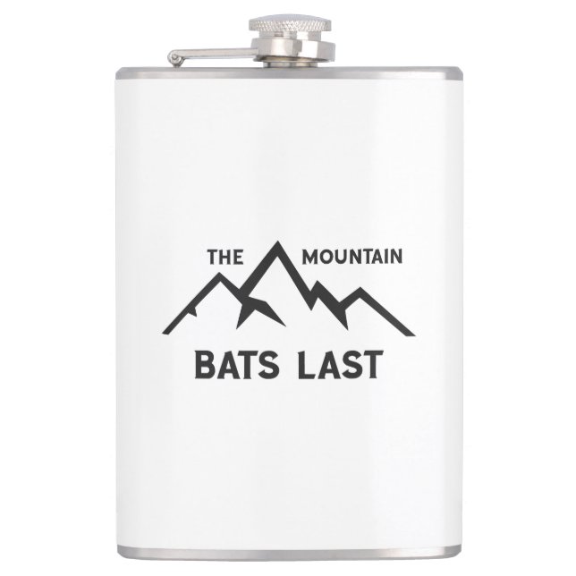 The Mountain Bats Last Hip Flask (Front)