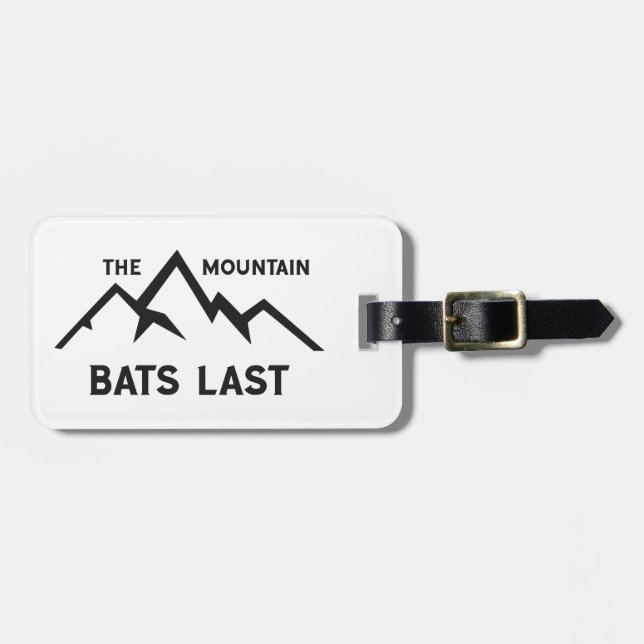 The Mountain Bats Last Luggage Tag (Front Horizontal)