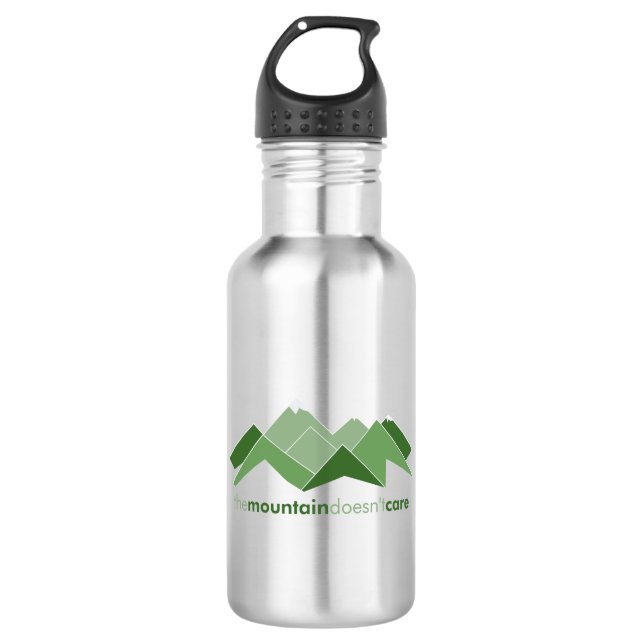 The Mountain Doesn't Care 532 Ml Water Bottle (Front)