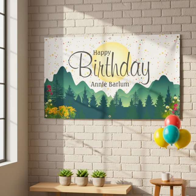The "Mountain Escape" Birthday Banner  (The "Mountain Escape" Birthday Banner)