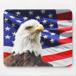 The Mountain Independence Eagle Mouse Mat