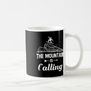 The Mountain Is Calling Snowboarder Snowboard Gift Coffee Mug