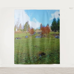 The Mountain Meadow - Wild Nature Romania Tapestry