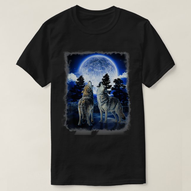The Mountain Men's Wolf Native American  T-Shirt (Design Front)