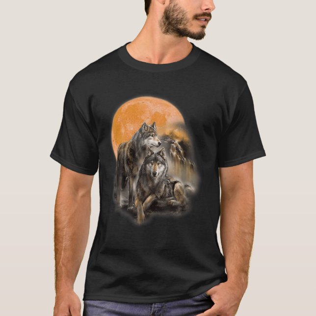 The Mountain Men's Wolfs Lookout Native American T-Shirt (Front)