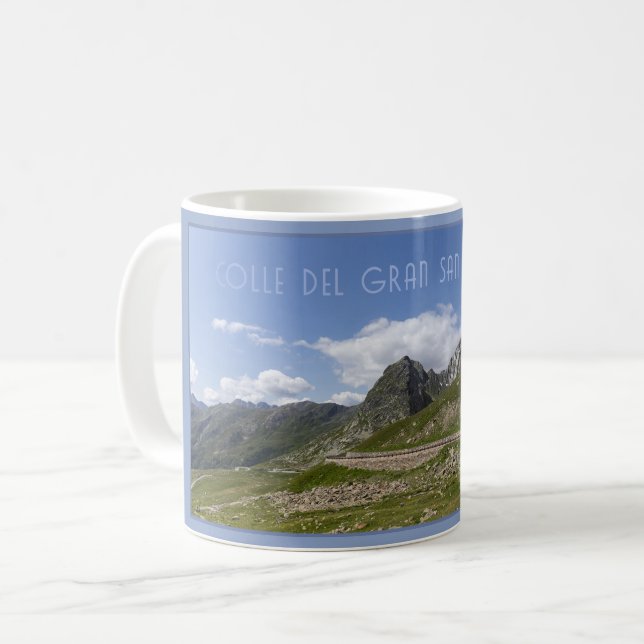 The Mountain Road to Italy, Aosta Valley. Coffee Mug (Front Left)