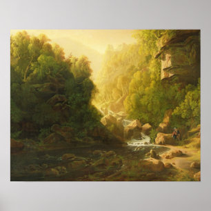 The Mountain Torrent, c.1820-30 (oil on canvas) Poster
