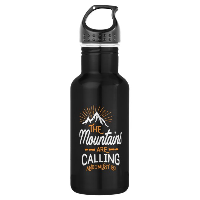 The Mountains Are Calling 532 Ml Water Bottle (Front)