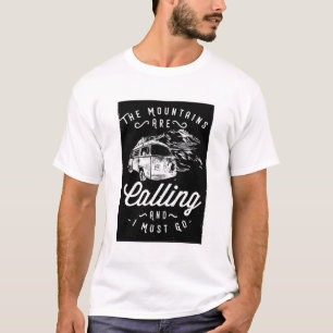 The Mountains Are Calling Adventure Van T-Shirt
