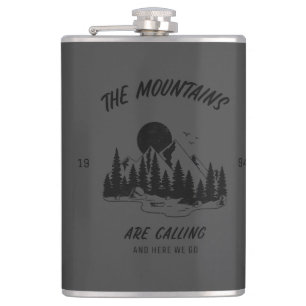 The mountains are calling and here we go 710 ml Wa Hip Flask