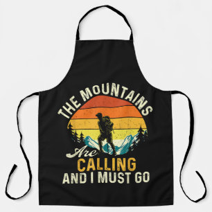 The Mountains Are Calling and I Must Go Apron