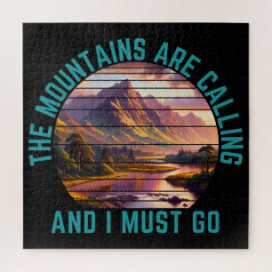 the mountains are calling and i must go jigsaw puzzle