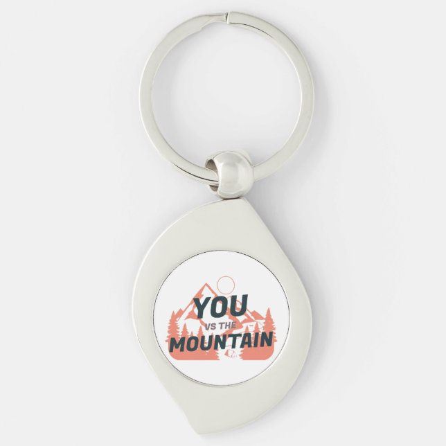 The Mountains are calling and I must go Key Ring (Front)