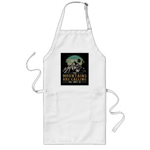 The Mountains Are Calling And I Must Go Long Apron