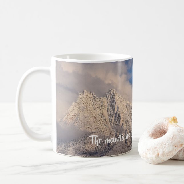 The Mountains Are Calling and I Must Go - Mug (With Donut)