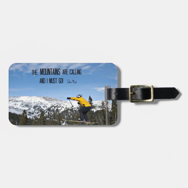The Mountains are calling... Luggage Tag (Front Horizontal)