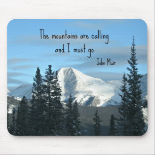 The mountains are calling... mouse mat