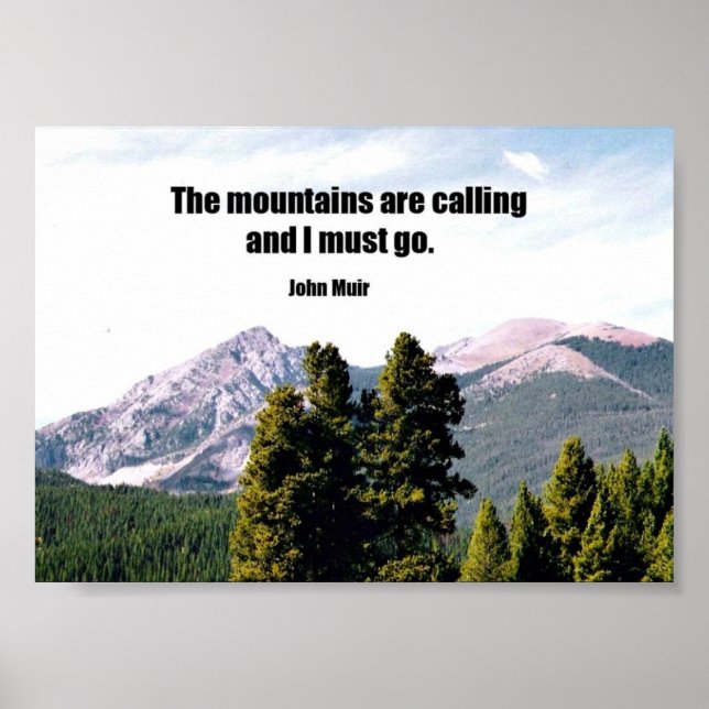 The mountains are calling... poster (Front)