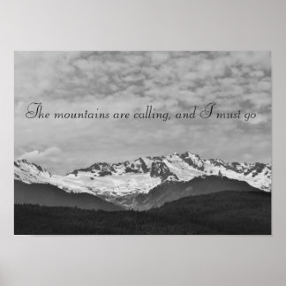 The Mountains Are Calling Print