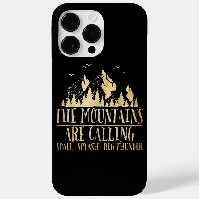 The Mountains are Calling Space Splash Big Thunder Case-Mate iPhone Case (Back)