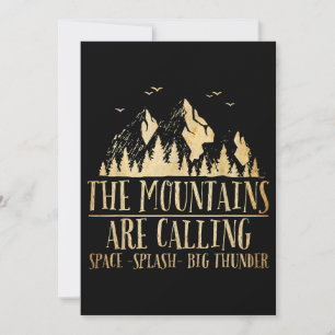 The Mountains are Calling Space Splash Big Thunder Invitation